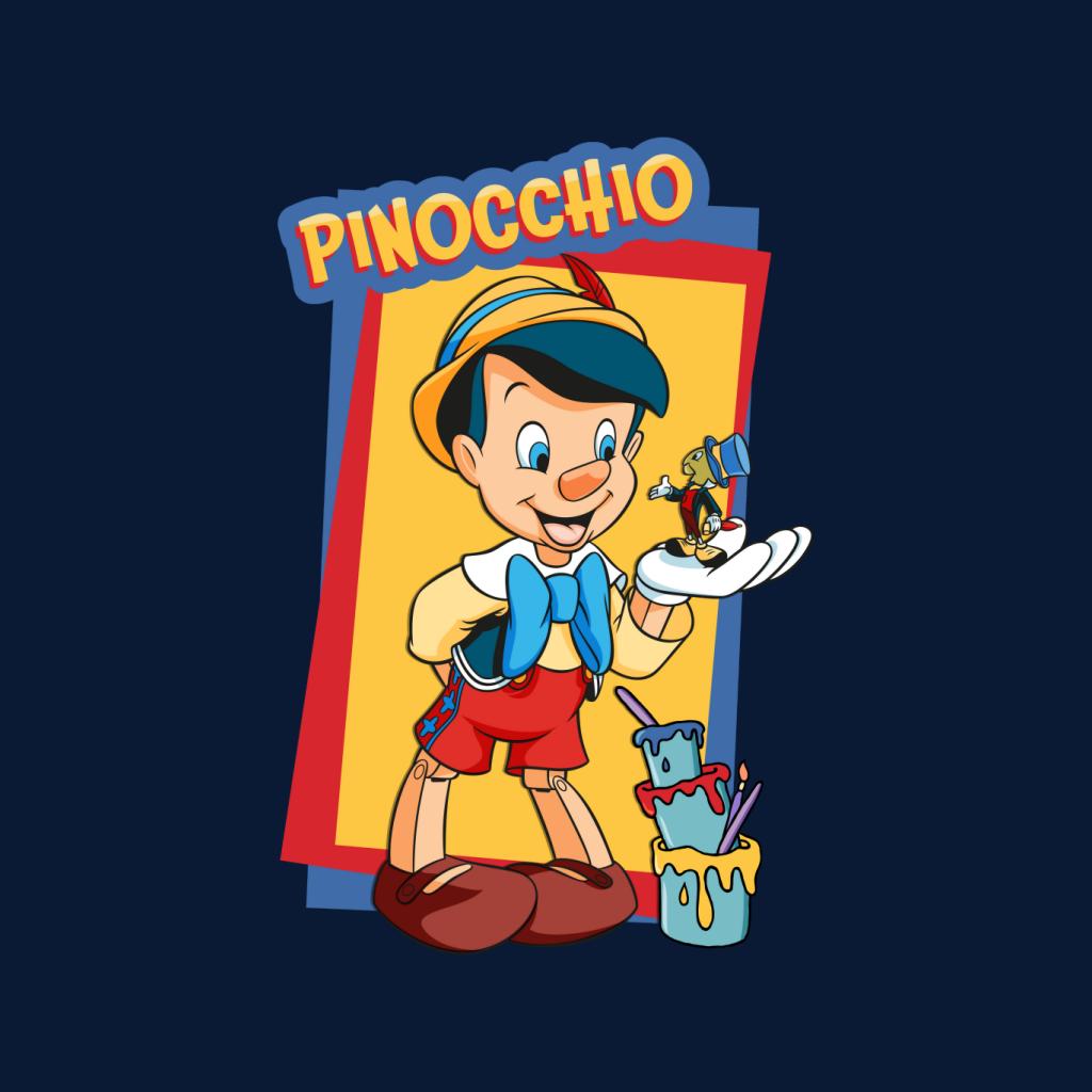 Disney Pinocchio Jiminy Cricket In Palm Paint Women's Sweatshirt-ALL + EVERY