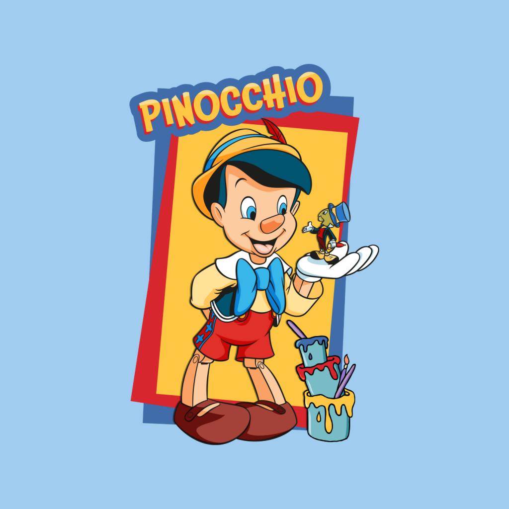 Disney Pinocchio Jiminy Cricket In Palm Paint Women's T-Shirt-ALL + EVERY