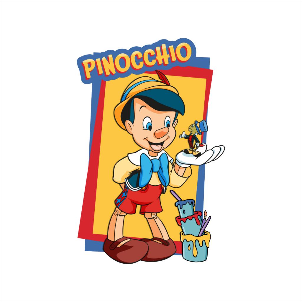 Disney Pinocchio Jiminy Cricket In Palm Paint Women's Hooded Sweatshirt-ALL + EVERY