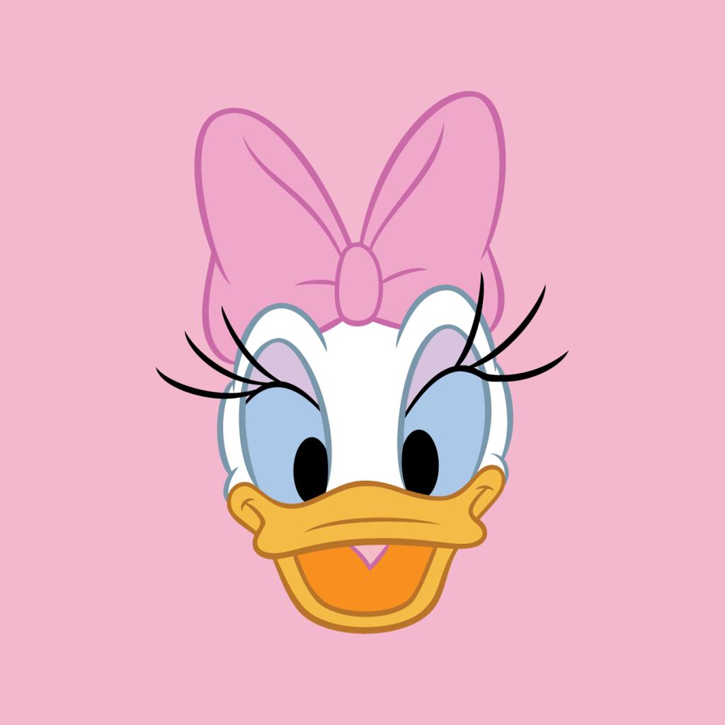 Disney Daisy Duck Happy Face Women's Hooded Sweatshirt-ALL + EVERY