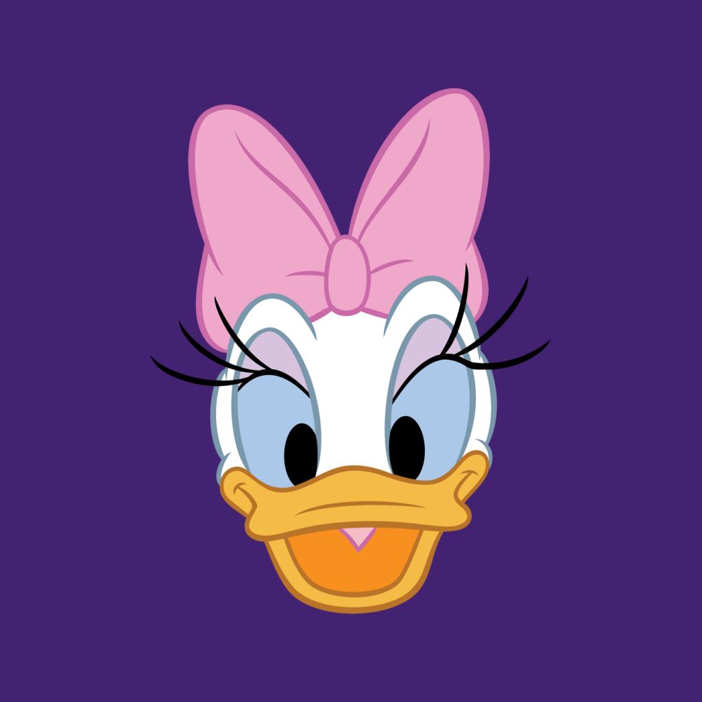 Disney Daisy Duck Happy Face Women's T-Shirt-ALL + EVERY