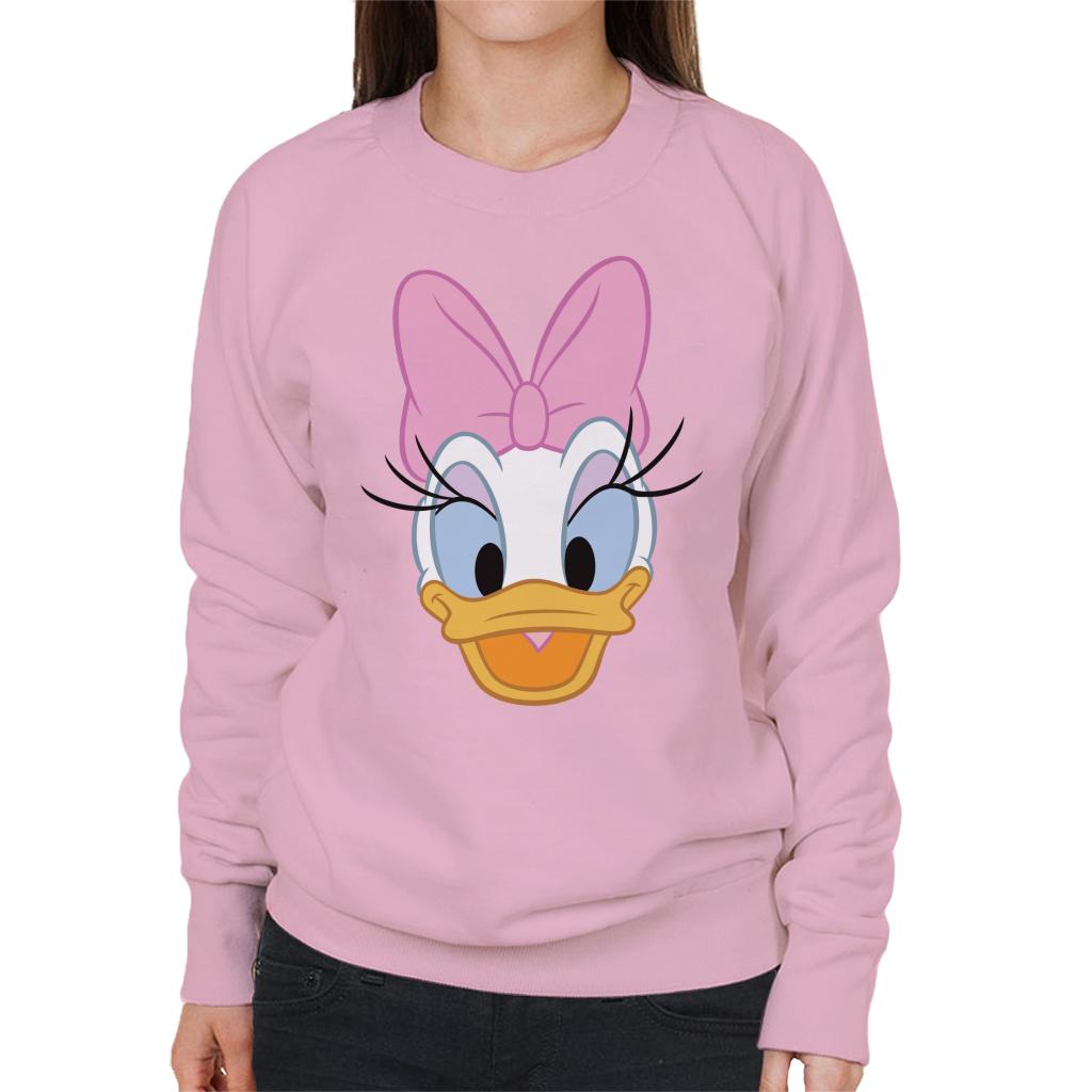 Disney Daisy Duck Happy Face Women's Sweatshirt-ALL + EVERY