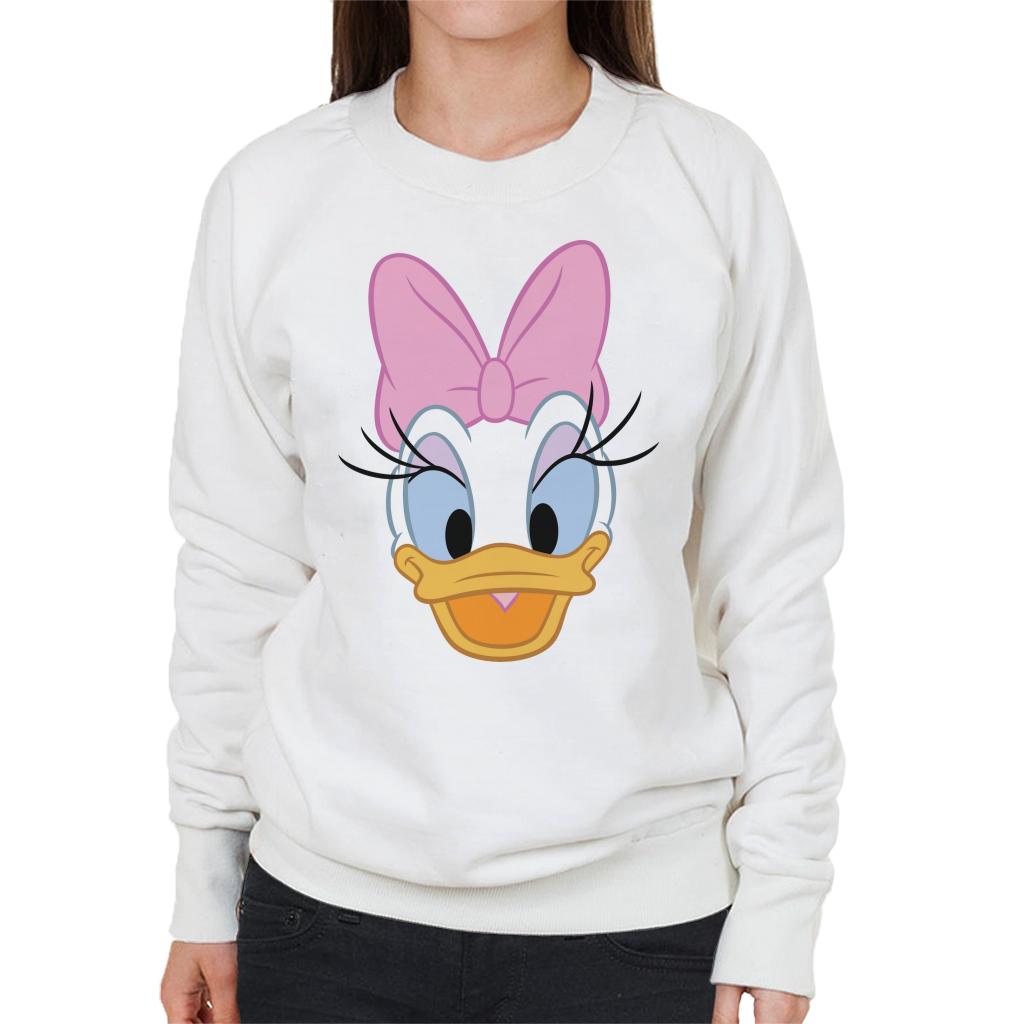 Disney Daisy Duck Happy Face Women's Sweatshirt-ALL + EVERY
