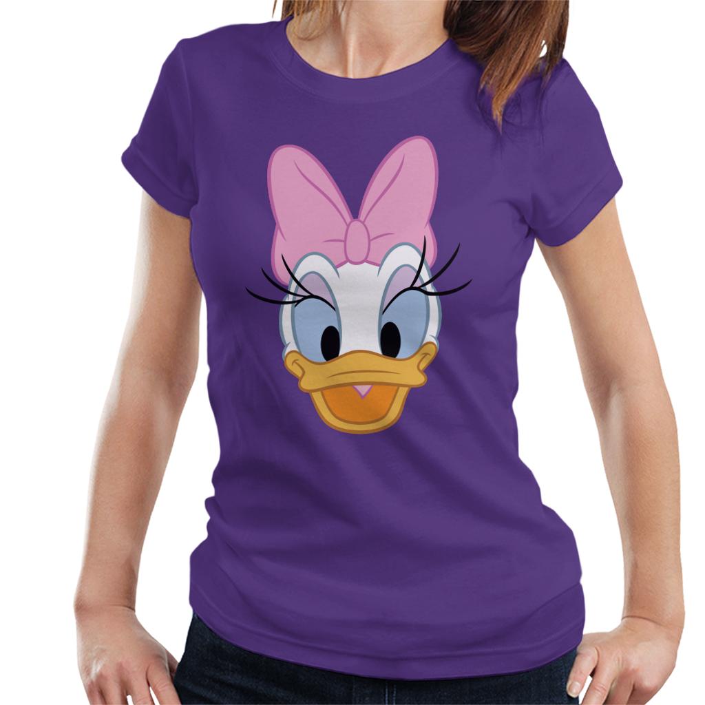 Disney Daisy Duck Happy Face Women's T-Shirt-ALL + EVERY