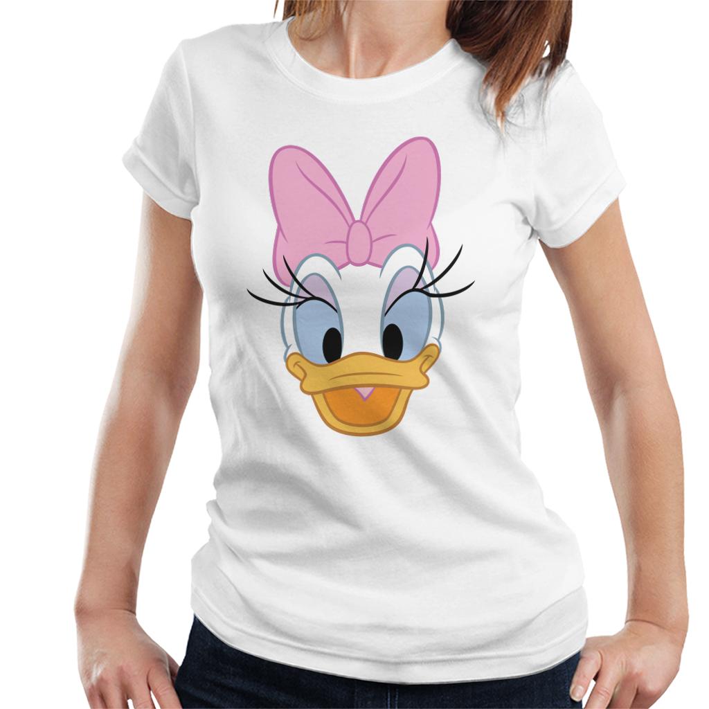 Disney Daisy Duck Happy Face Women's T-Shirt-ALL + EVERY