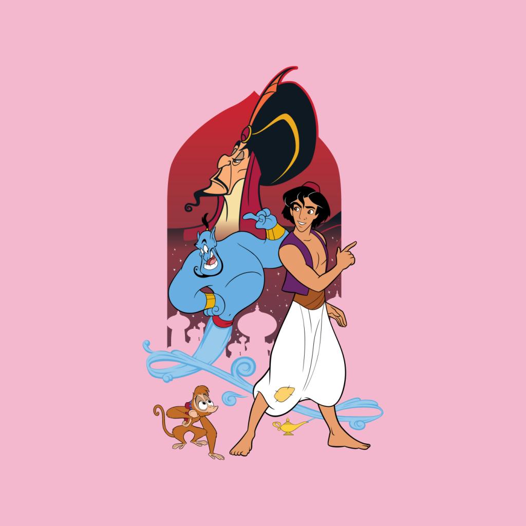 Disney Aladdin Character Montage Women's T-Shirt-ALL + EVERY