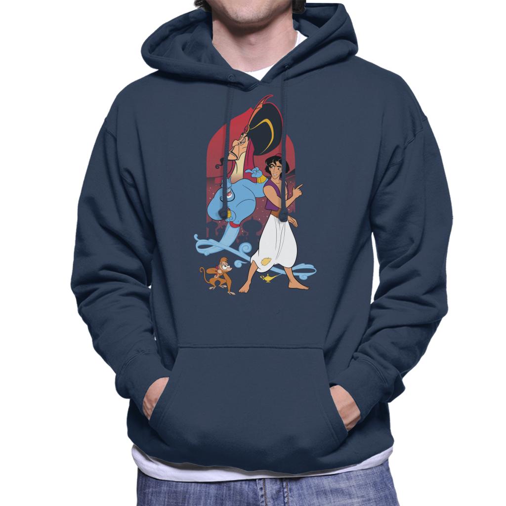 Disney Aladdin Character Montage Men's Hooded Sweatshirt-ALL + EVERY