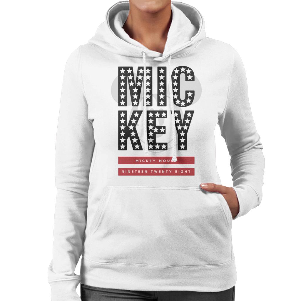 Disney Mickey Mouse Nineteen Twenty Eight Women's Hooded Sweatshirt-ALL + EVERY