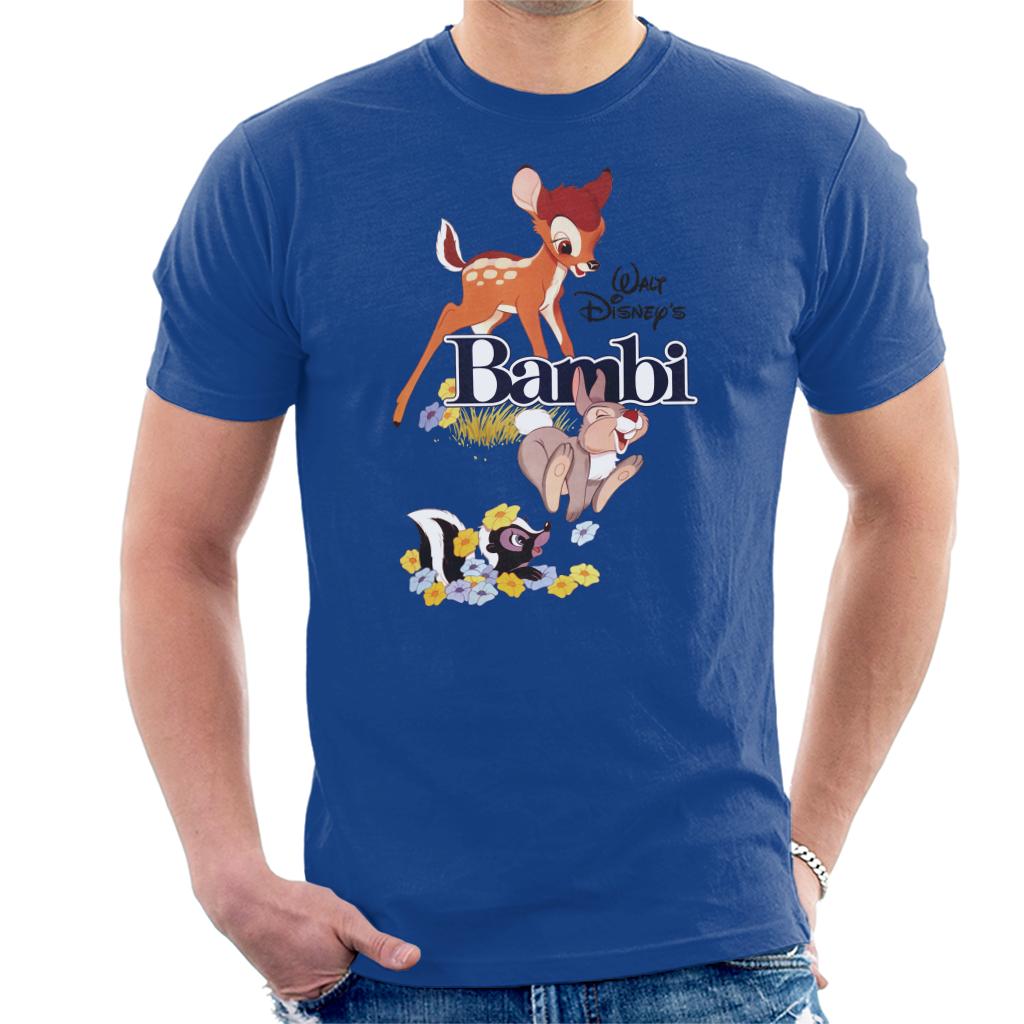 Disney Bambi Character Montage Men's T-Shirt-ALL + EVERY