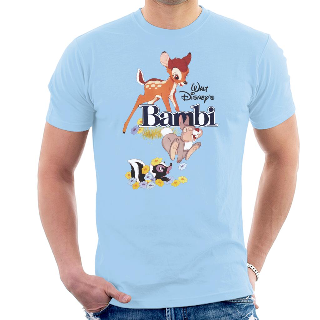 Disney Bambi Character Montage Men's T-Shirt-ALL + EVERY