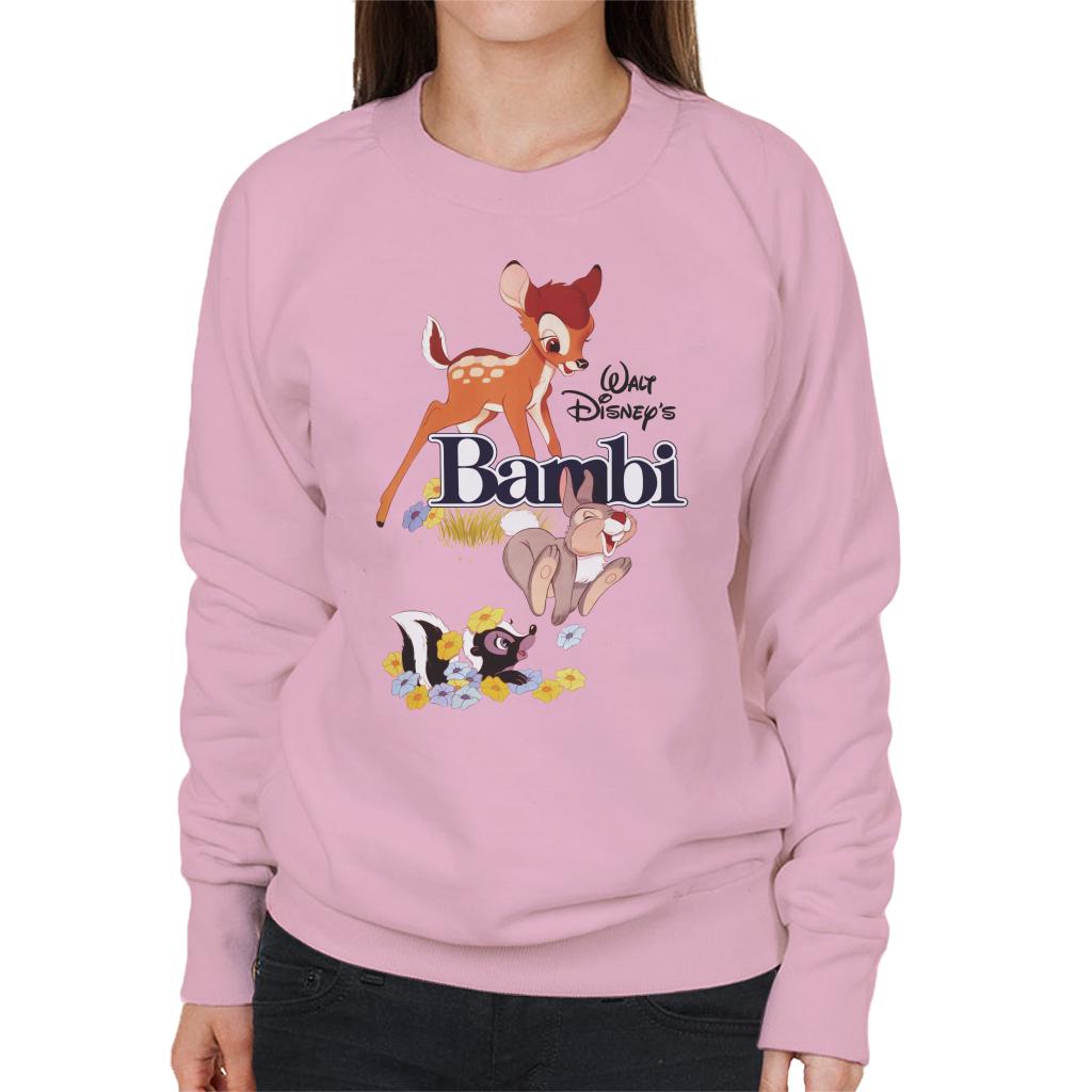 Disney Bambi Character Montage Women's Sweatshirt-ALL + EVERY