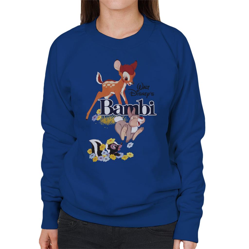 Disney Bambi Character Montage Women's Sweatshirt-ALL + EVERY