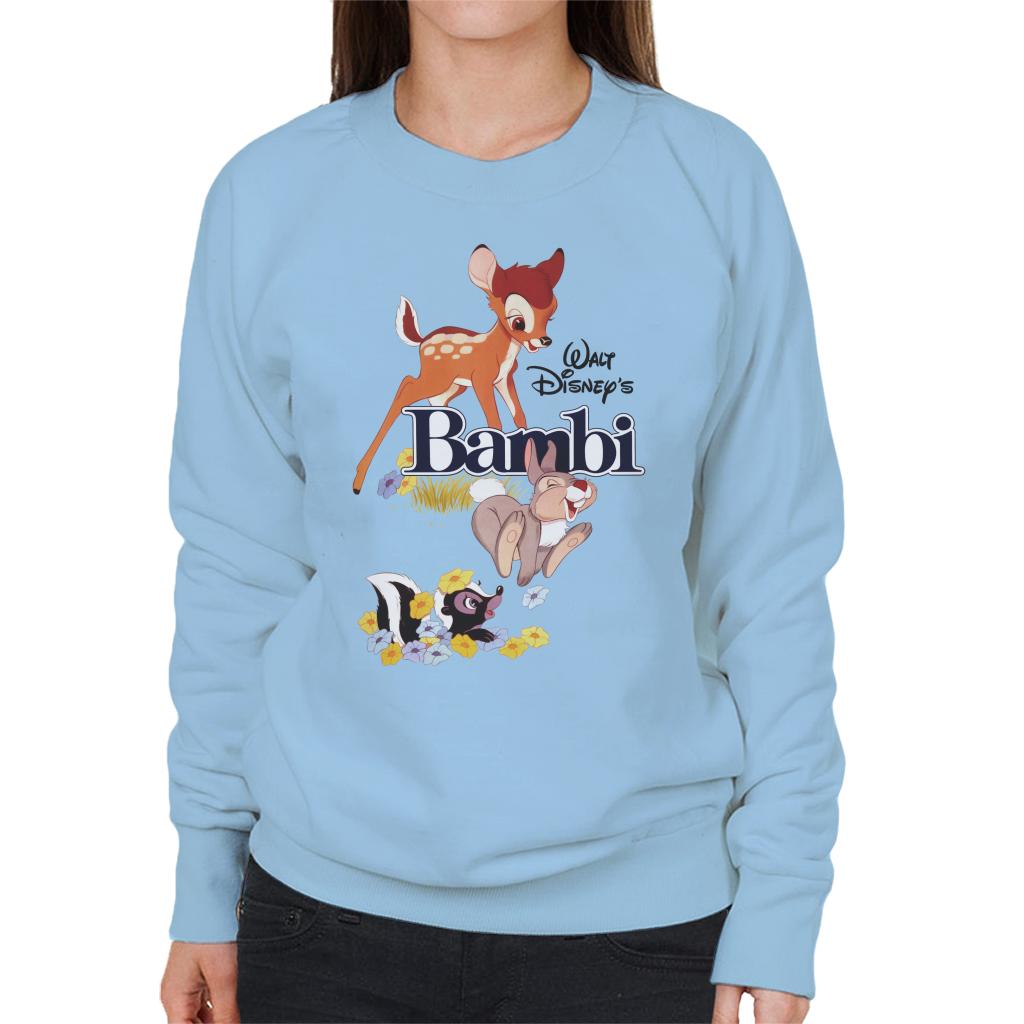 Disney Bambi Character Montage Women's Sweatshirt-ALL + EVERY