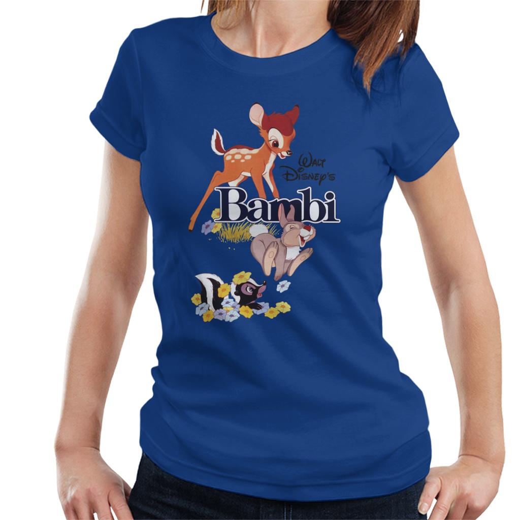 Disney Bambi Character Montage Women's T-Shirt-ALL + EVERY