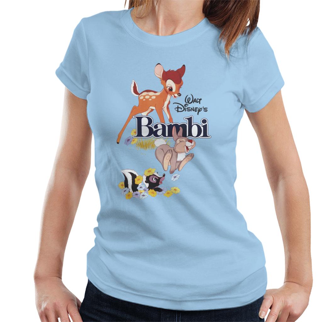 Disney Bambi Character Montage Women's T-Shirt-ALL + EVERY