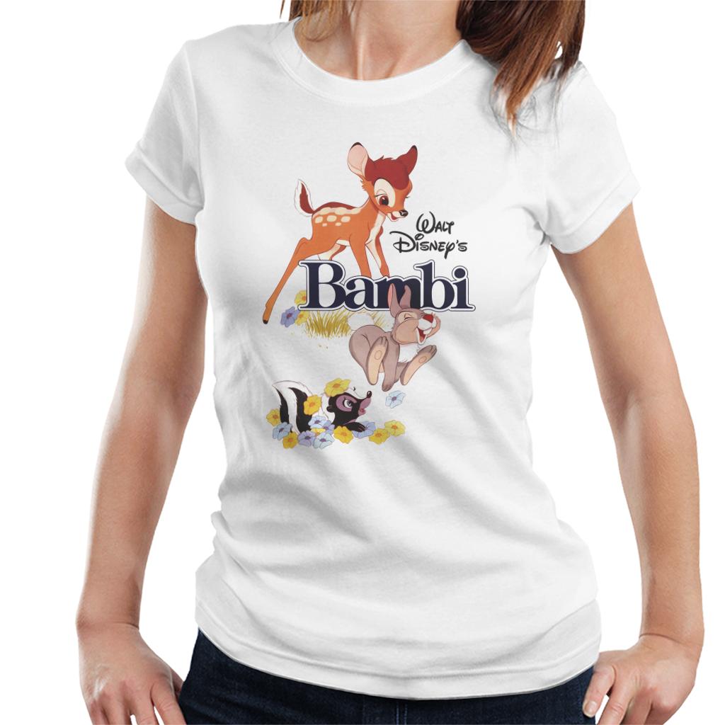 Disney Bambi Character Montage Women's T-Shirt-ALL + EVERY