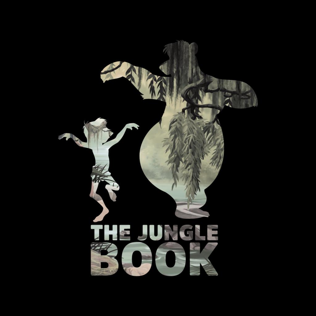Disney The Jungle Book Mowgli And Baloo Silhouettes Women's T-Shirt-ALL + EVERY