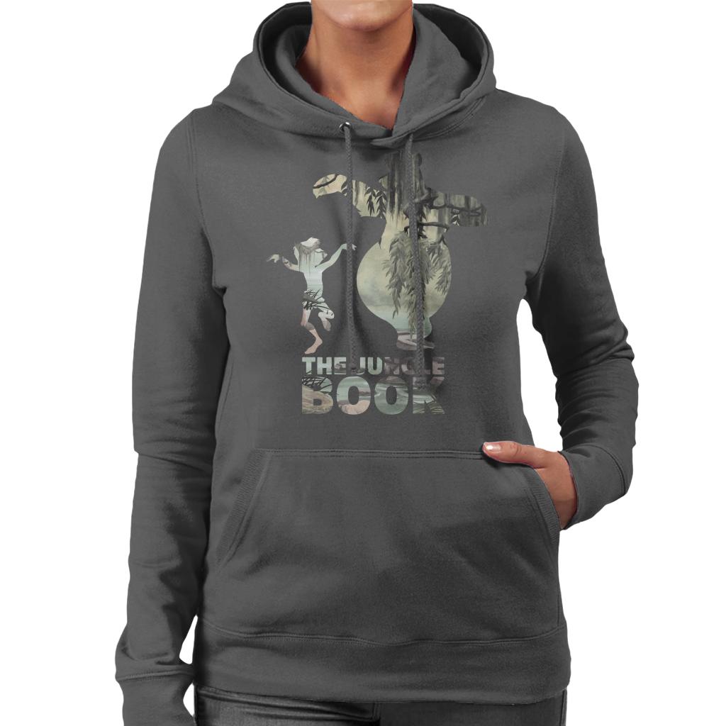 Disney The Jungle Book Mowgli And Baloo Silhouettes Women's Hooded Sweatshirt-ALL + EVERY
