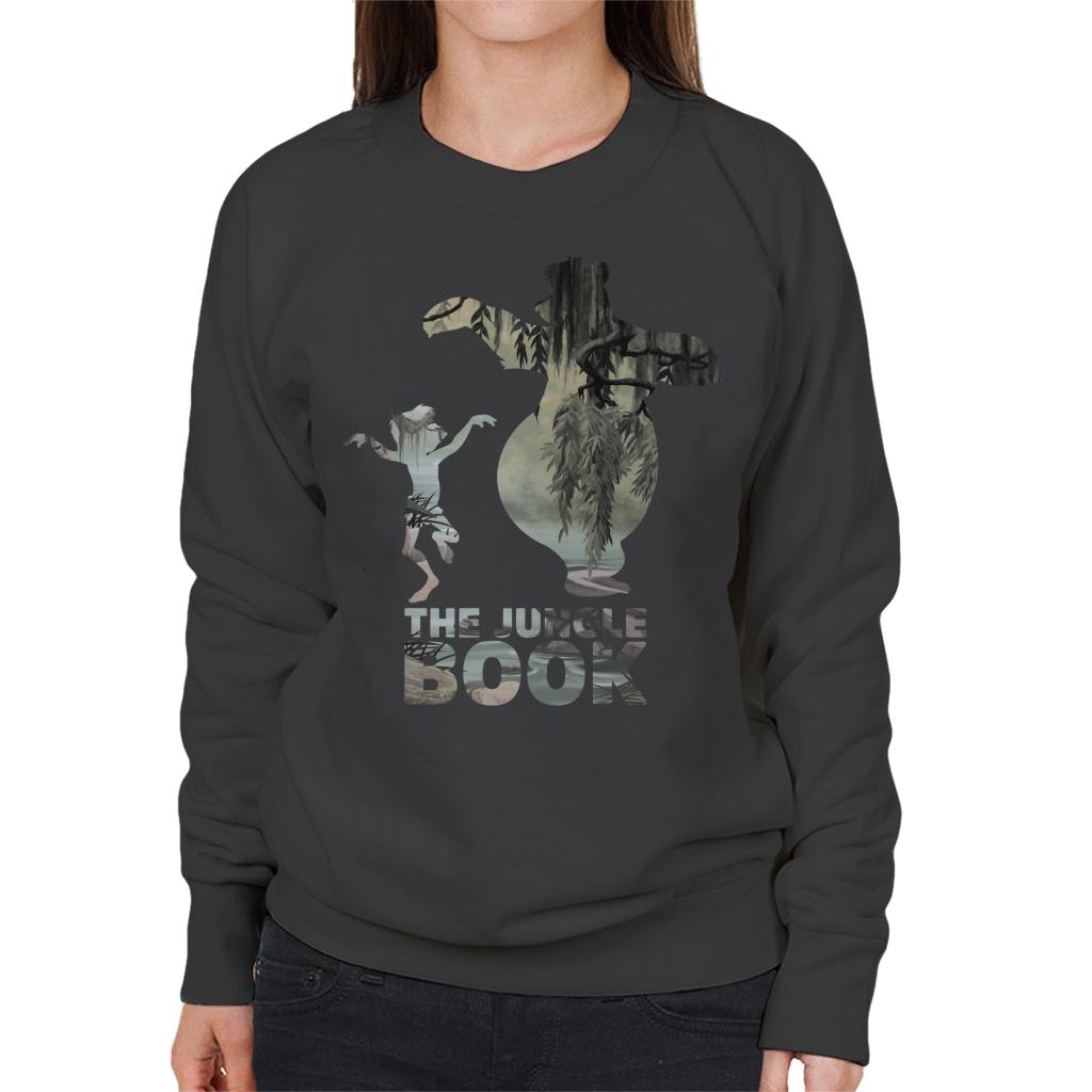 Disney The Jungle Book Mowgli And Baloo Silhouettes Women's Sweatshirt-ALL + EVERY