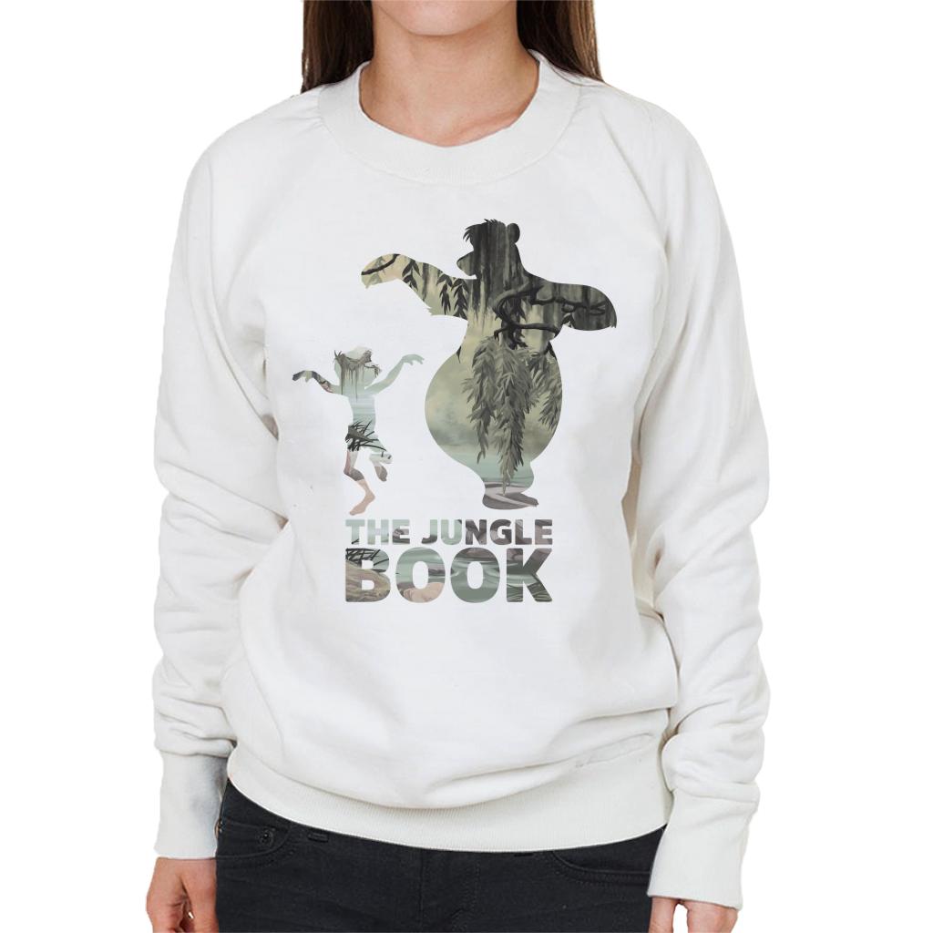Disney The Jungle Book Mowgli And Baloo Silhouettes Women's Sweatshirt-ALL + EVERY