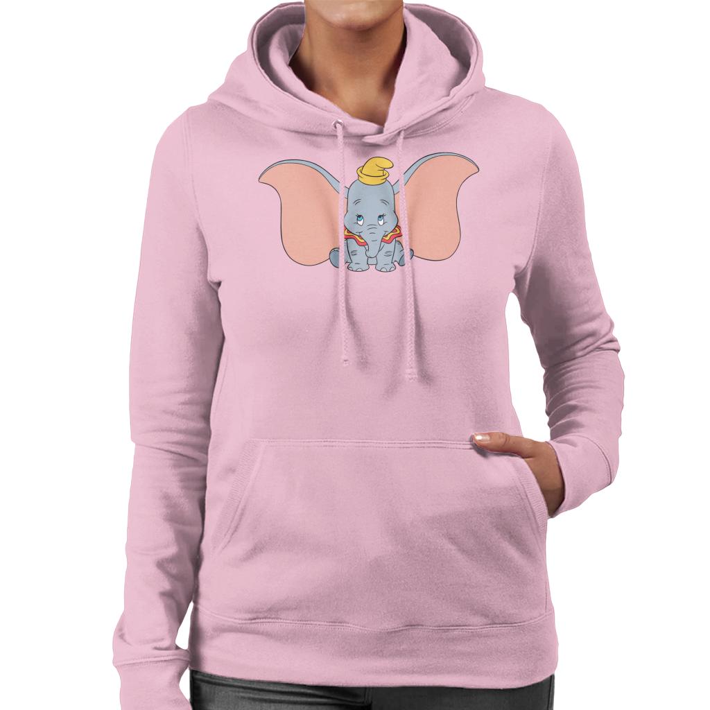 Disney Dumbo The Flying Elephant Shy Women's Hooded Sweatshirt-ALL + EVERY