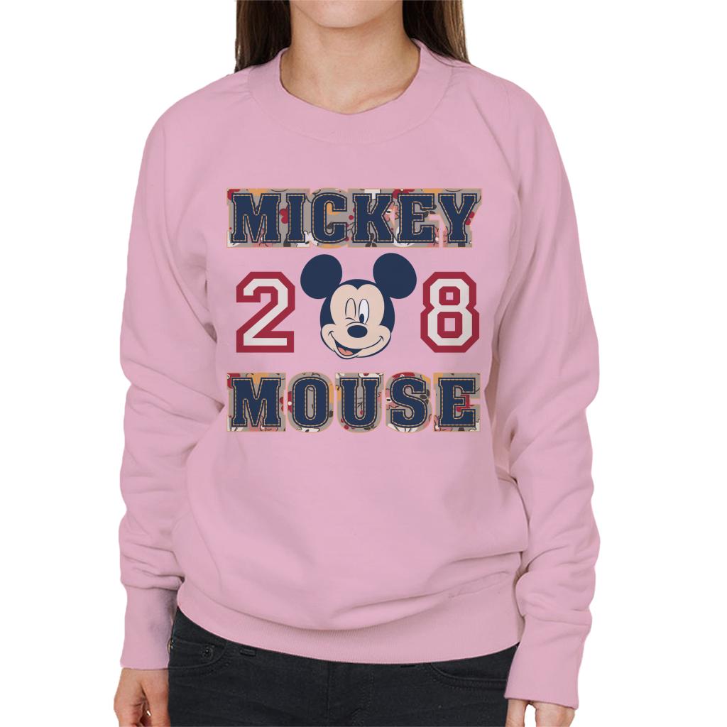 Disney Mickey Mouse Retro College Sports 1928 Women's Sweatshirt-ALL + EVERY