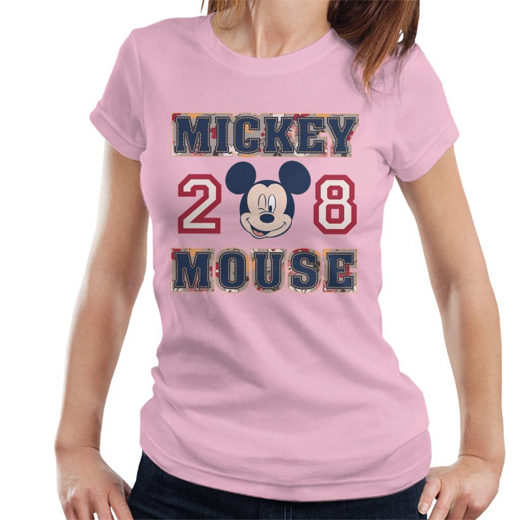 Disney Mickey Mouse Retro College Sports 1928 Women's T-Shirt-ALL + EVERY