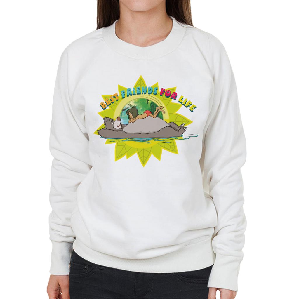 Disney The Jungle Book Best Friends For Life Mowgli & Baloo Women's Sweatshirt-ALL + EVERY