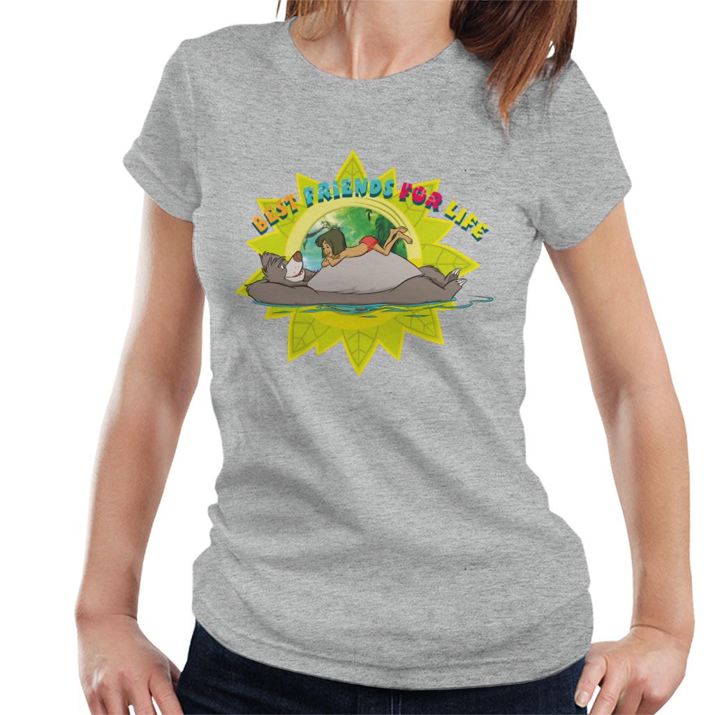 Disney The Jungle Book Best Friends For Life Mowgli & Baloo Women's T-Shirt-ALL + EVERY
