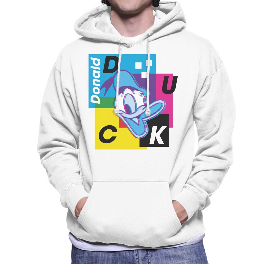 Disney Donald Duck Retro 3D Effect Men's Hooded Sweatshirt-ALL + EVERY