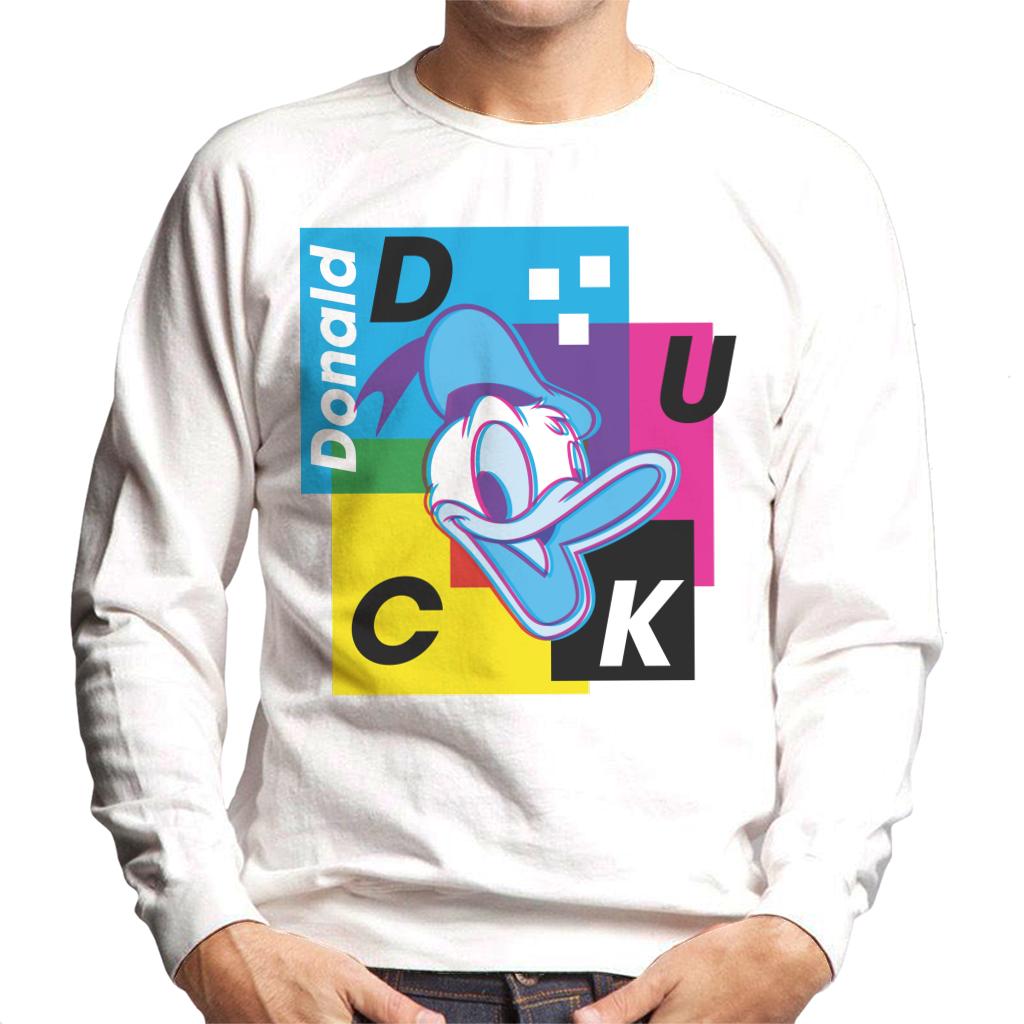Disney Donald Duck Retro 3D Effect Men's Sweatshirt-ALL + EVERY