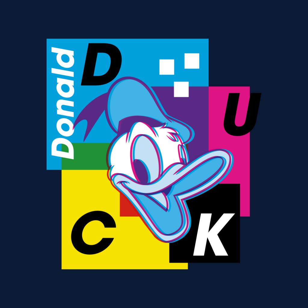 Disney Donald Duck Retro 3D Effect Women's Hooded Sweatshirt-ALL + EVERY