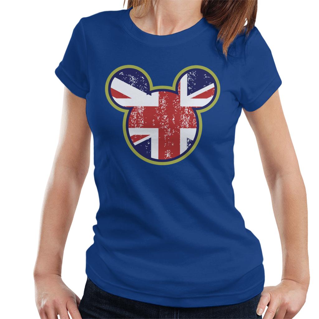 Disney Mickey Mouse Union Jack United Kingdom Women's T-Shirt-ALL + EVERY