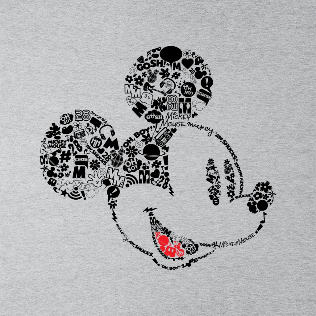 Disney Mickey Mouse Icons Head Women's Hooded Sweatshirt-ALL + EVERY