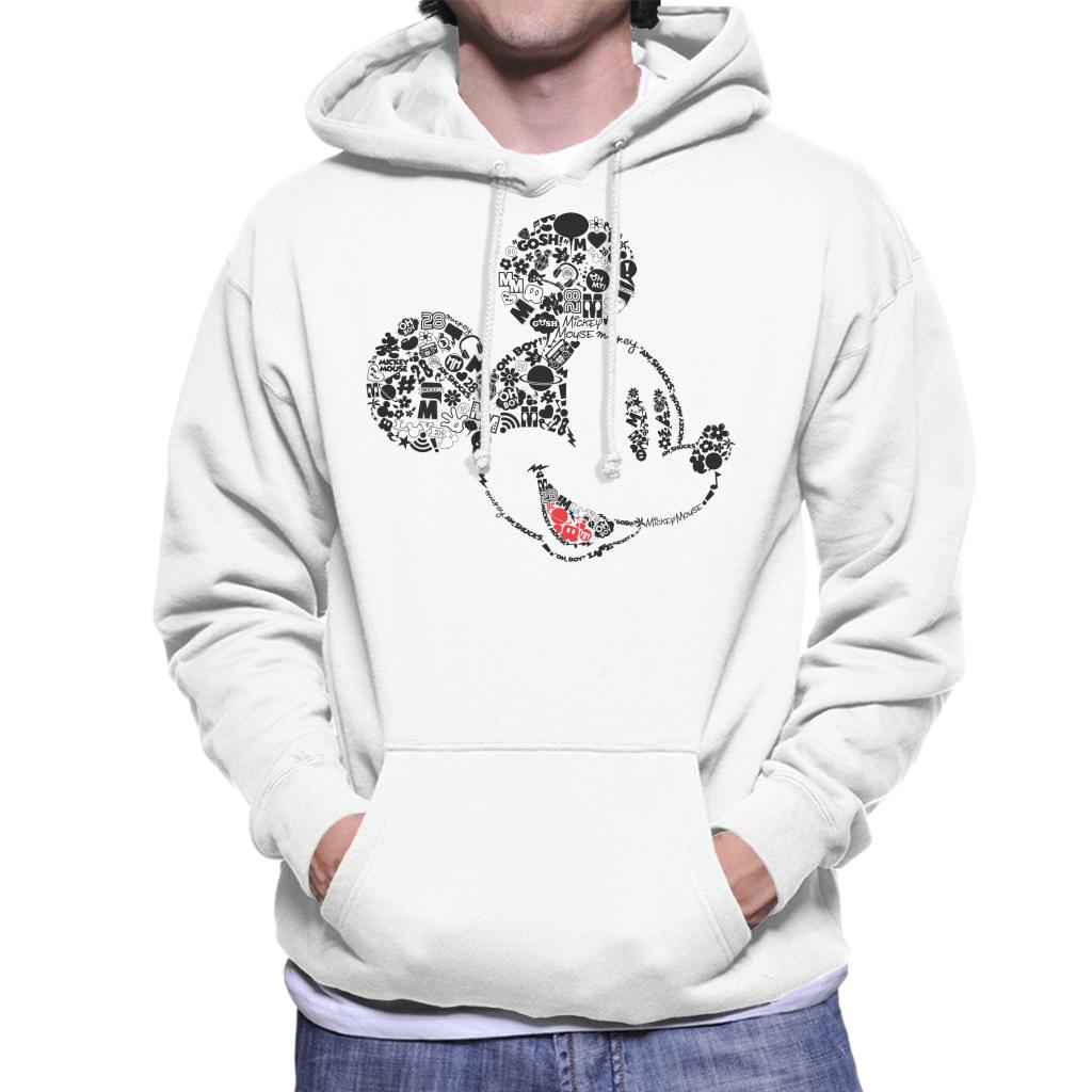Disney Mickey Mouse Icons Head Men's Hooded Sweatshirt-ALL + EVERY