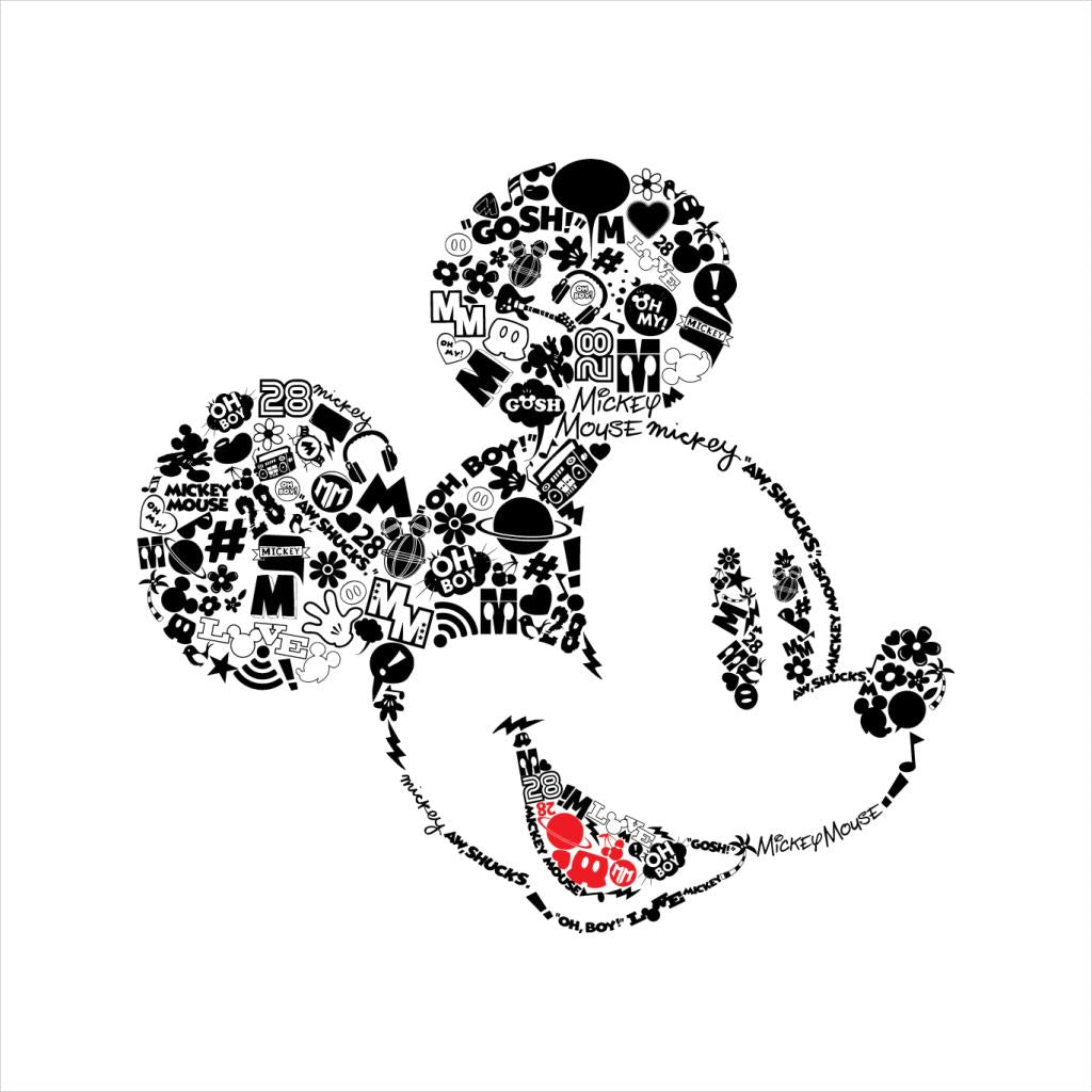 Disney Mickey Mouse Icons Head Women's Hooded Sweatshirt-ALL + EVERY