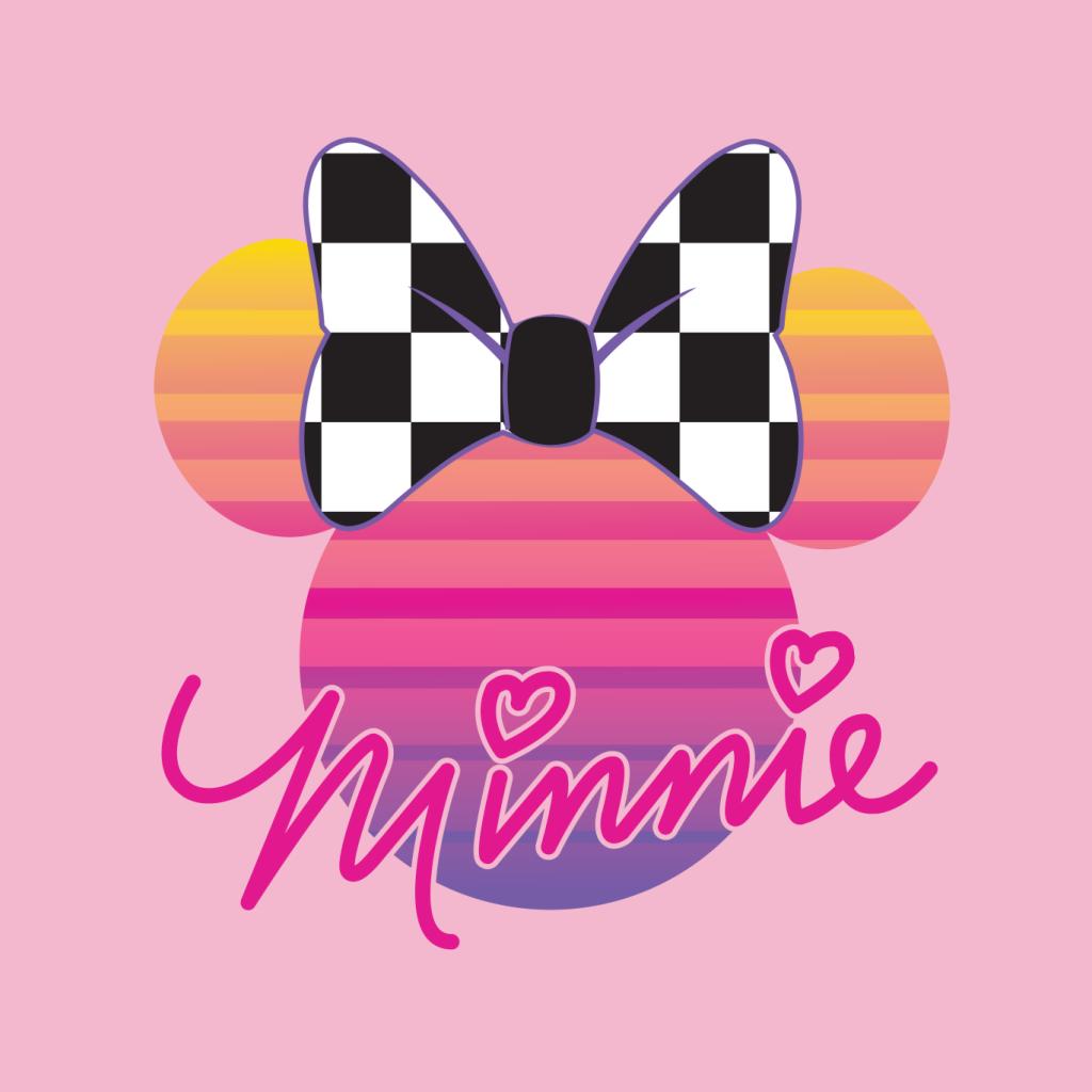 Disney Minnie Mouse Retrowave Head Women's Sweatshirt-ALL + EVERY