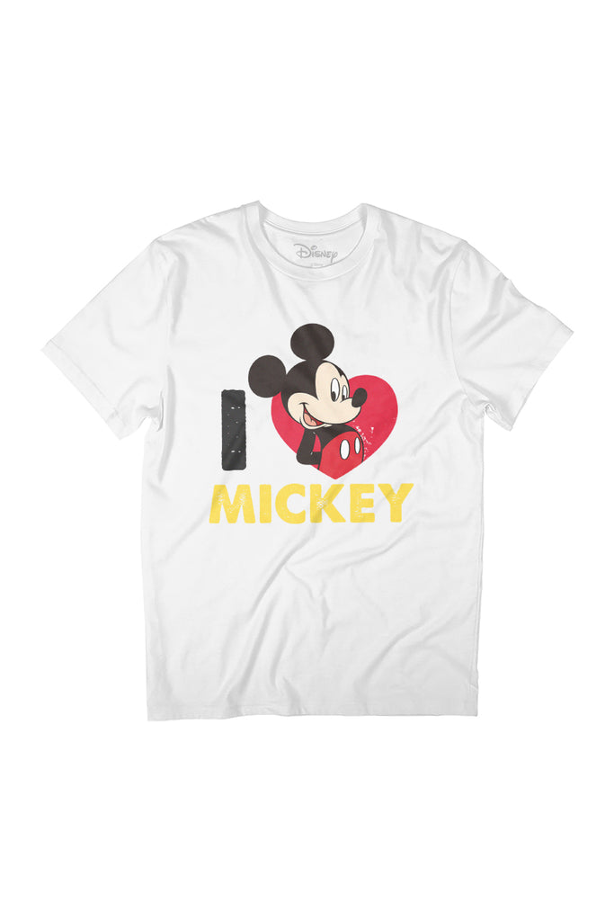 Disney I Heart Mickey Mouse Women's Relaxed Fit T-Shirt-ALL + EVERY