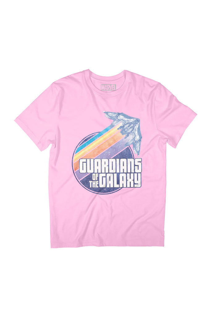 Marvel Guardians Of The Galaxy Ship Colour Streaks Women's Relaxed Fit T-Shirt-ALL + EVERY