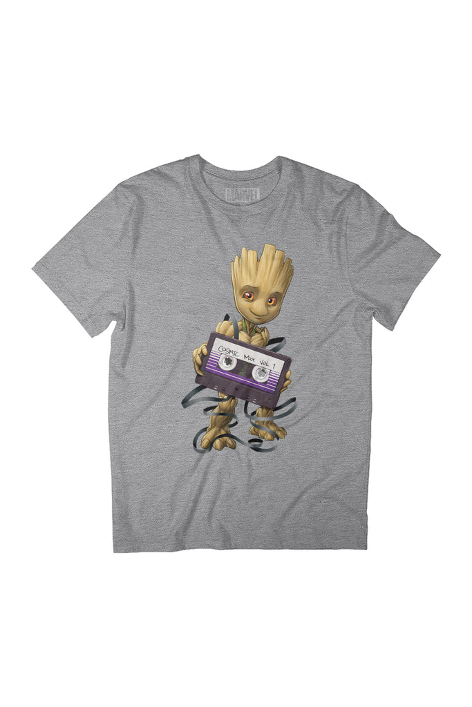 Marvel Guardians Of The Galaxy Groot Wrapped In Cassette Tape Women's Relaxed Fit T-Shirt-ALL + EVERY