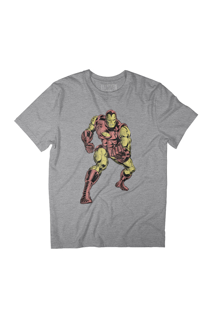 Marvel Iron Man Clenched Fists Pose Women's Relaxed Fit T-Shirt-ALL + EVERY