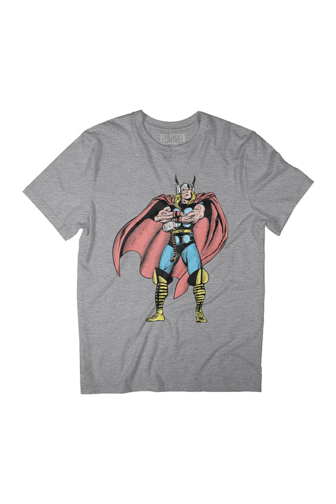 Marvel Comic Thor Arms Folded Pose Women's Relaxed Fit T-Shirt-ALL + EVERY