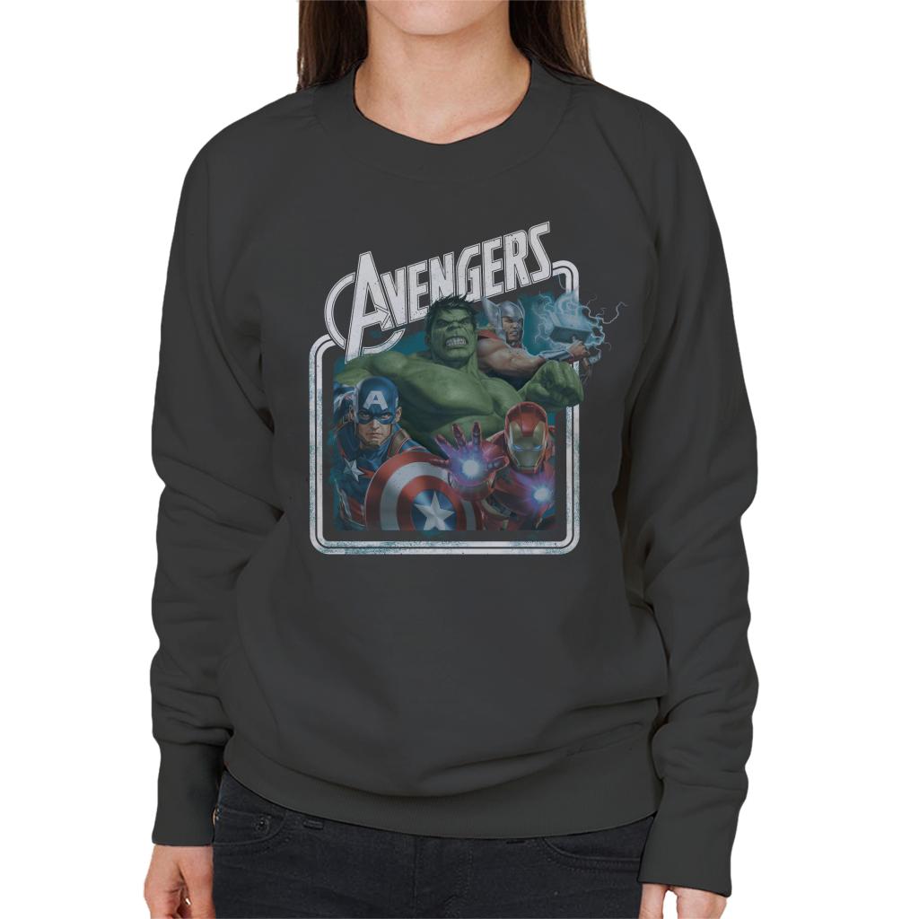 Marvel Avengers The Hulk Thor Captain America And Iron Man Women's Sweatshirt-ALL + EVERY