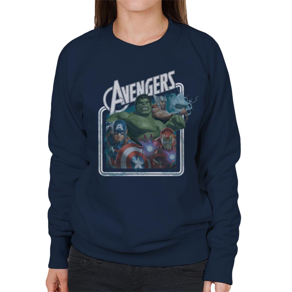 Marvel Avengers The Hulk Thor Captain America And Iron Man Women's Sweatshirt-ALL + EVERY