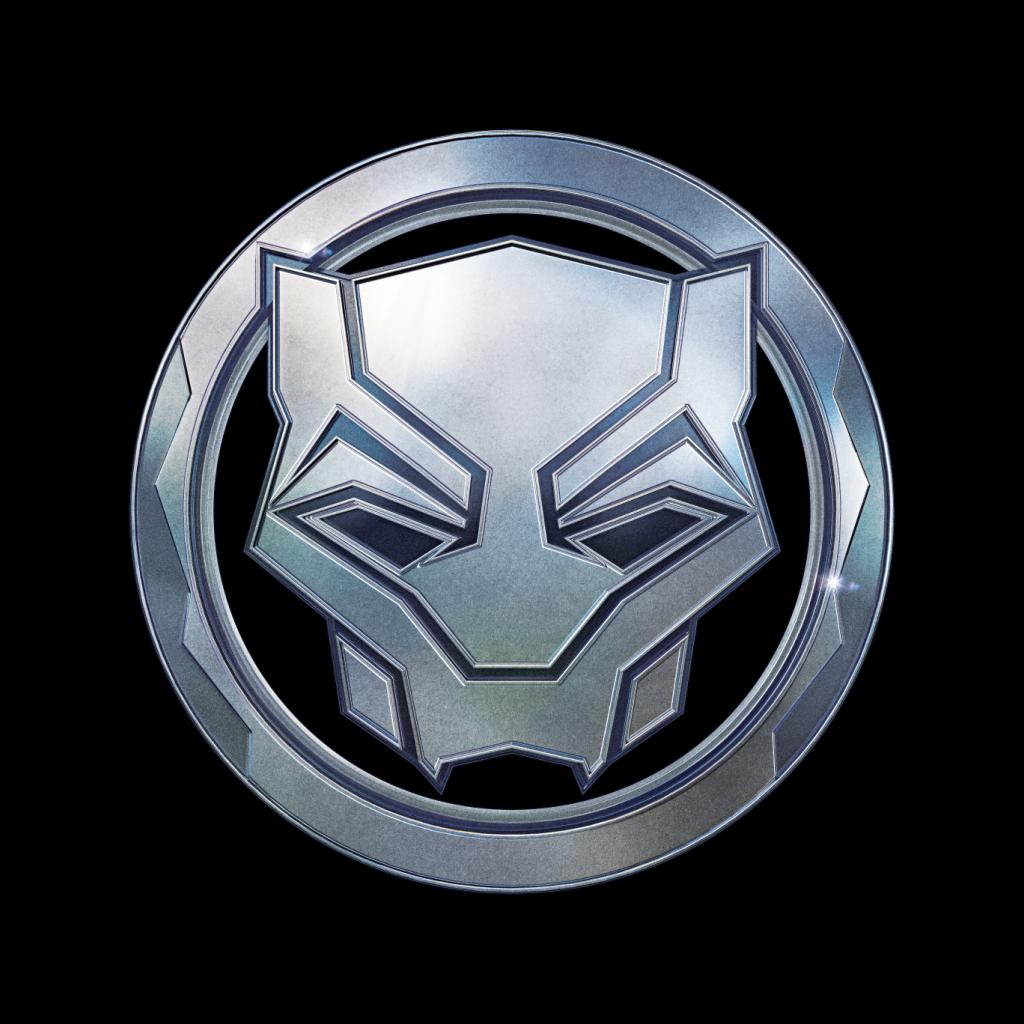 Marvel Black Panther Steel Mask Logo Women's Hooded Sweatshirt-ALL + EVERY