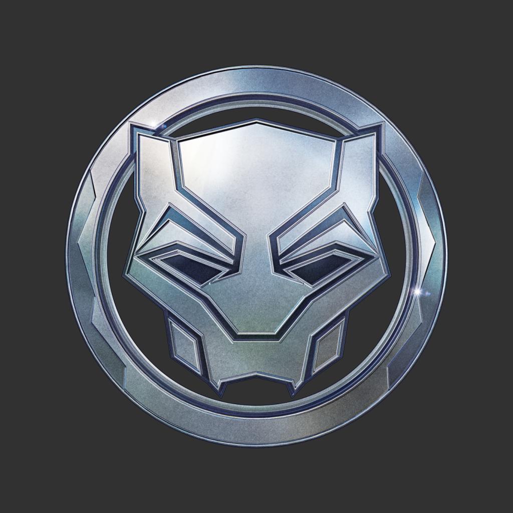 Marvel Black Panther Steel Mask Logo Women's Sweatshirt-ALL + EVERY