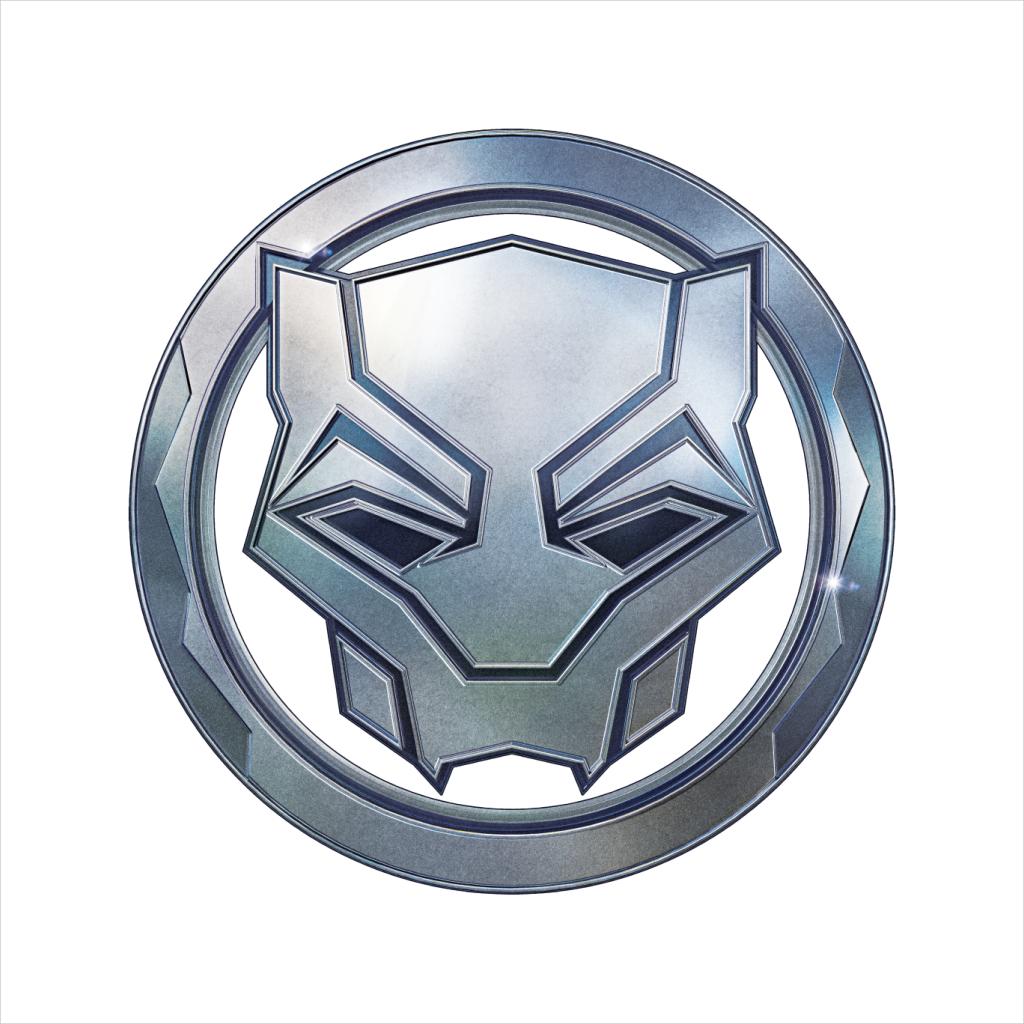 Marvel Black Panther Steel Mask Logo Women's Hooded Sweatshirt-ALL + EVERY