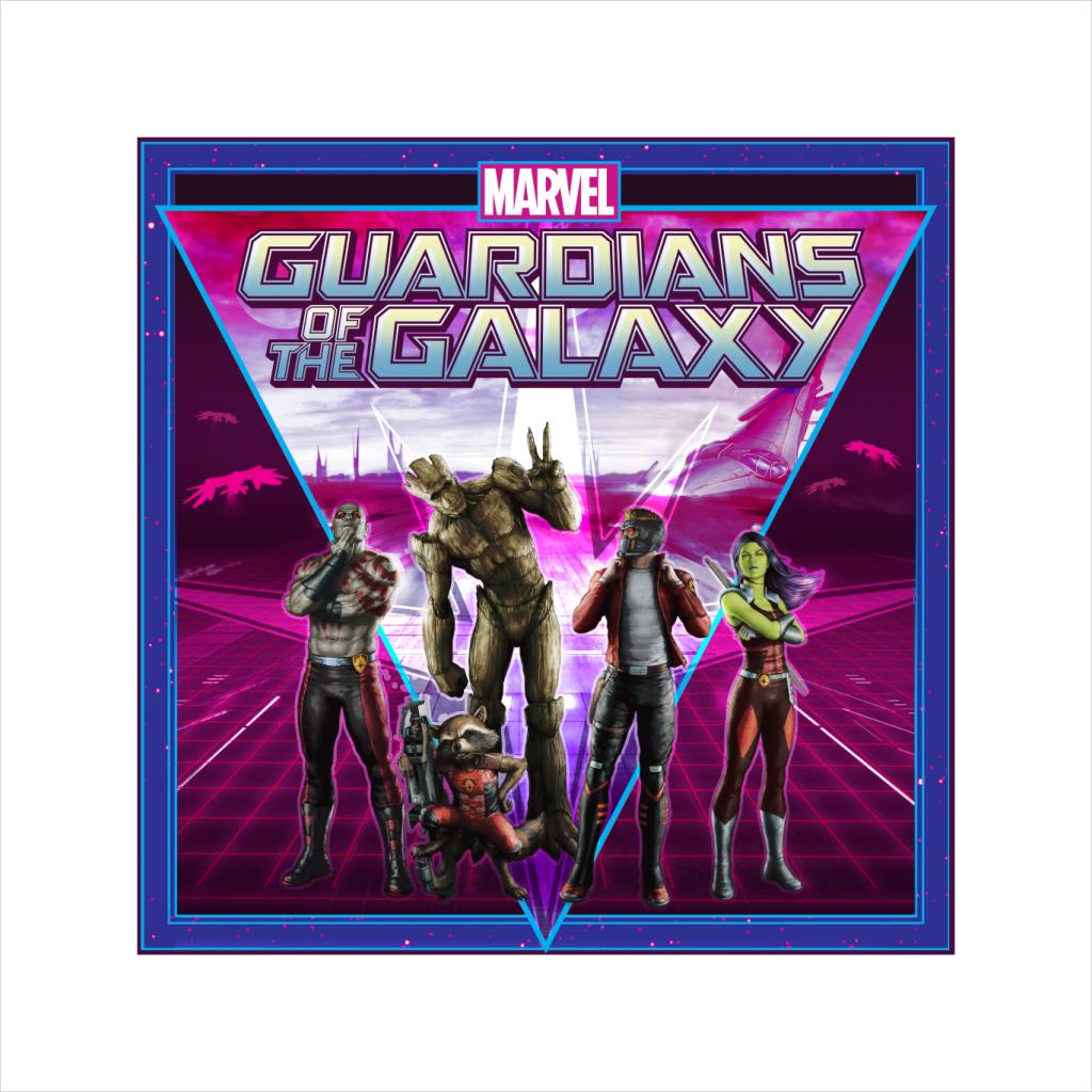 Marvel Guardians Of The Galaxy Star Lord And Co Retro Wave Kid's Hooded Sweatshirt-ALL + EVERY