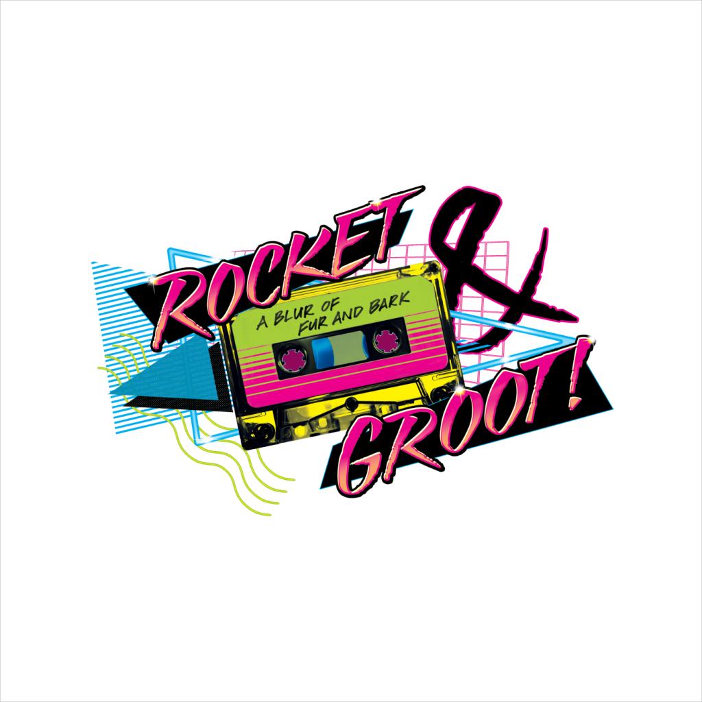 Marvel Guardians Of The Galaxy Rocket And Groot Retro Cassette Tape Women's Sweatshirt-ALL + EVERY