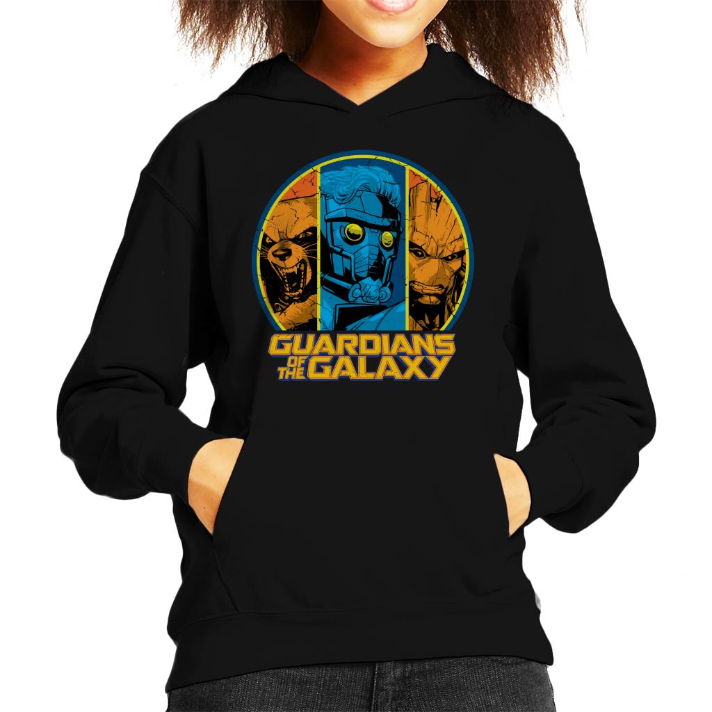 Marvel Guardians Of The Galaxy Star Lord Rocket Raccoon And Groot Kid's Hooded Sweatshirt-ALL + EVERY